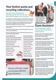 Sevenoaks District Council Christmas waste and recycling collections