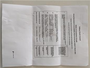 Onibury Parish Council - Conclusion of Audit - Year End 13/3/2023