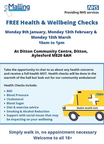  - HEALTH AND WELLBEING CHECKS