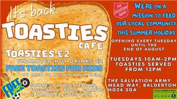 Toasties at Newark Salvation Army