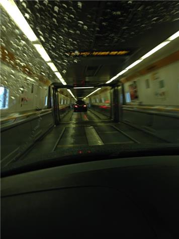Inside the EuroTunnel Train - Drive through the Eurotunnel