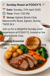Sunday Roasts with Foggy’s
