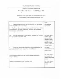 Conclusion of External Audit for the Year Ended 31st March 2025