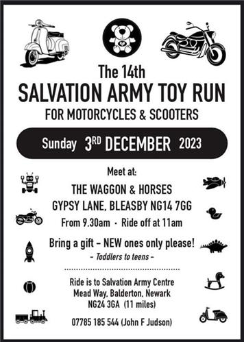  - 2023 Salvation Army Toy Run
