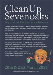 Clean Up Sevenoaks - THIS WEEKEND [20th & 21st March]!
