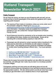 RCC Transport Newsletter