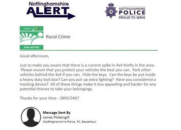Neighbourhood Watch Alerts