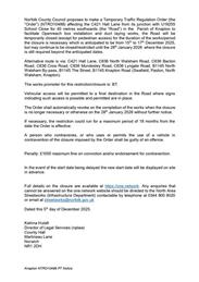 Temporary Road Closure