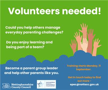  - Do you like supporting other parents, learning new skills and being part of a team?