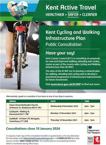  - Kent Cycling and Walking Infrastructure Plan Consultation