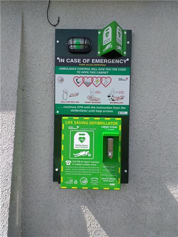  - Public Access Defibrillator installed at The Arscott Hall