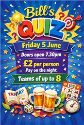 Quiz Night - Friday 5 June 