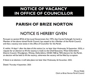 Parish Council Vacancy