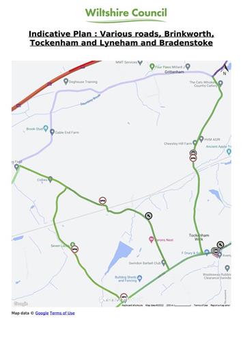  - Temporary Weight Limit on: Various Roads, Brinkworth, Tockenham and Lyneham and Bradenstoke (23.06.2024)