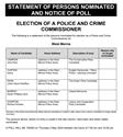Police and Crime Commissioner Election in West Mercia