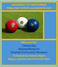 Final Day Event Sat 13th Sept