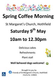 Spring Coffee Morning Saturday 9th May