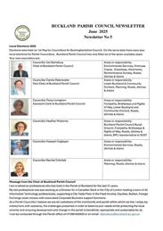 Buckland Parish Council Newsletter - June 2025