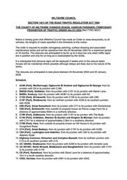 Blanket Order confirmed dates - Gazette and Herald area - Pre surface dressing patching