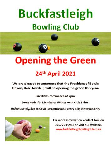  - Opening The Green 2021