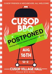 Cusop BBQ POSTPONED!