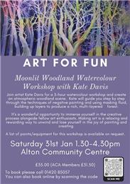 Art For Fun-Moonlit Woodland Watercolour workshop