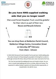 Walk Aid Collections - Reuse and Recycle Scheme