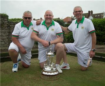 Steve, Barry & Andy with the Adams Trophy - Adams Trophy (EBF County Team)
