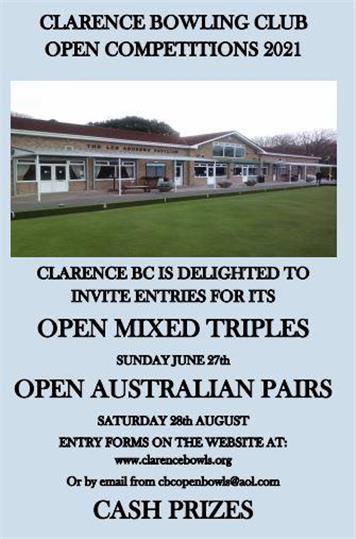  - Clarence BC Open Competitions
