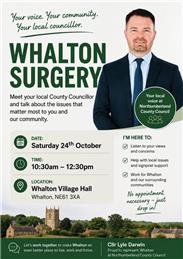 Cllr Lyle Darwin WHALTON Surgery