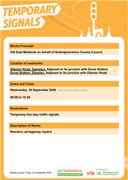 Roadworks Bulletin