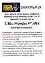 SmartWater Meeting 7.30 4th July