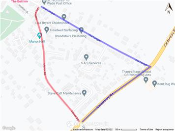  - Road Works Postponed - Manor Road, St Nicholas At Wade - 3rd October  2022