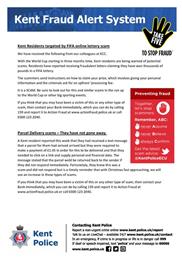 Kent Fraud Alert System