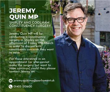  - Jeremy Quin Shipley Surgery 17th March