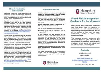 Ditches- Landowners and your Responsibilities