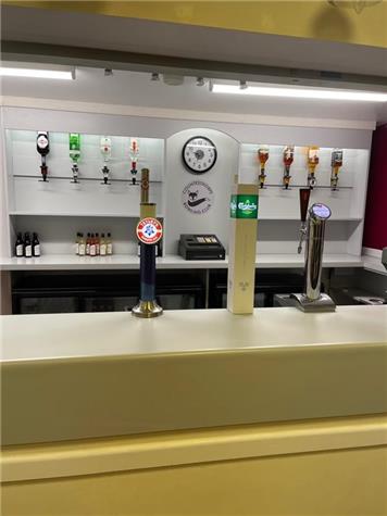 our smart new bar featuring our new logo - Club Improvements For 2021