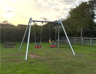 New swings now open at Cheswardine Playing Field