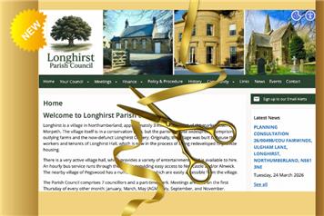 New Website Launch for Longhirst Parish Council