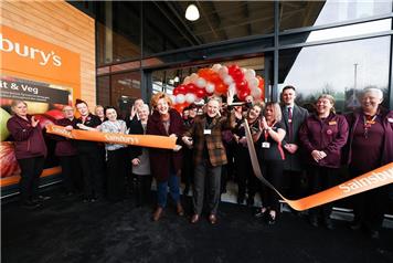 Ludford Parish Council open new Sainsburys store in Rock Green