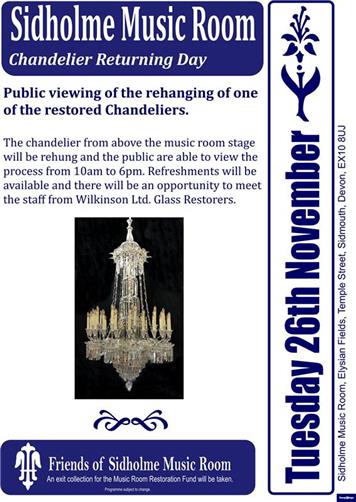  - Timelapse of Sidholme's restored chandelier being rebuilt