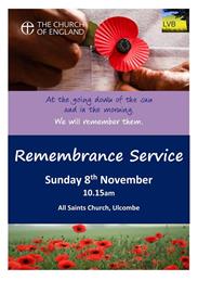 Remembrance Day Service - 8 November 2026