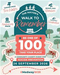 JOIN THE MAYOR'S WALK TO REMEMBER ON SATURDAY 26TH SEPTEMBER 2026