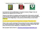 Defibrillator Update Thanks & Public Meeting
