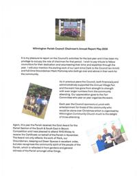 Chairman's Report 2026