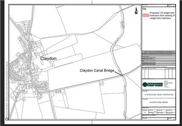 CONSULTATION – Canal Bridge (Claydon) Proposed 13 tonne Weight Limit