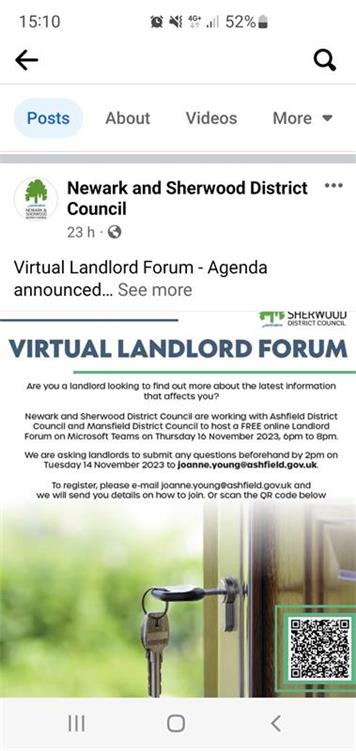  - NSDC Virtual Landlord Forum - 16th November 6pm-8pm