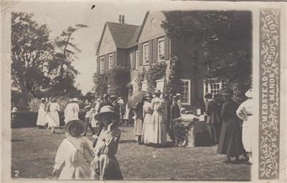 Garden Fete, Medstead Manor ~ 16.07.1919 - New Postcard added to website