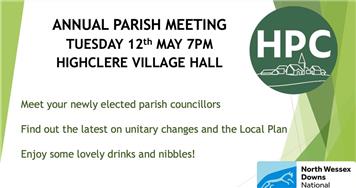 Annual Meeting and Annual Parish Meeting 12 May 2026 HVH