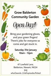 Grow Balderton Community Garden Open Day